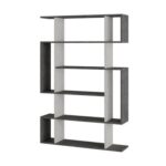 Mourah Mito Bookcase - Retro Grey/Ancient White - 2 Years Warranty