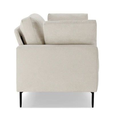 Jeses 3 Seater Fabric Sofa| WHITE - Image 5