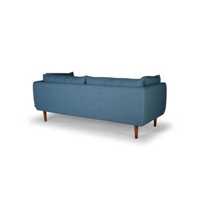 Aquarius 3 Seater Fabric Sofa| LIGHT BLUE - Image 4