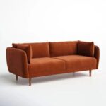 Aquarius 3 Seater Fabric Sofa| BROWN