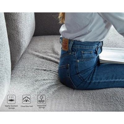 Boileau 3 Seater Fabric Sofa| GREY - Image 4