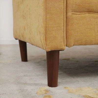 Azriah 3 Seater Fabric Sofa| YELLOW - Image 2