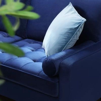 Brumback 3 Seater Fabric Sofa| BLUE - Image 3