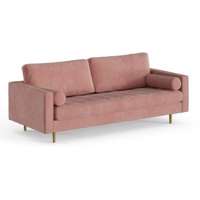 Geo 3 Seater Fabric Sofa| BLUSH - Image 2