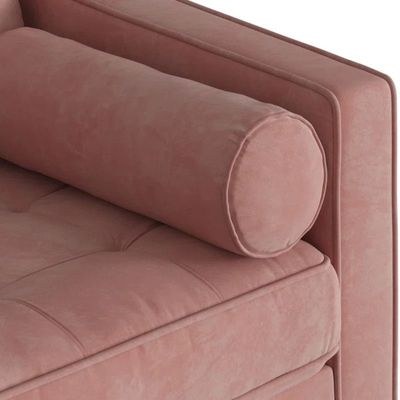 Geo 3 Seater Fabric Sofa| BLUSH - Image 4