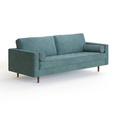 Geo 3 Seater Fabric Sofa| OCEAN BLUE - Image 2