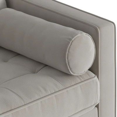 Geo 3 Seater Fabric Sofa| LIGHT GREY - Image 4