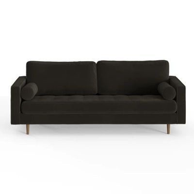 Geo 3 Seater Fabric Sofa| SMOKE