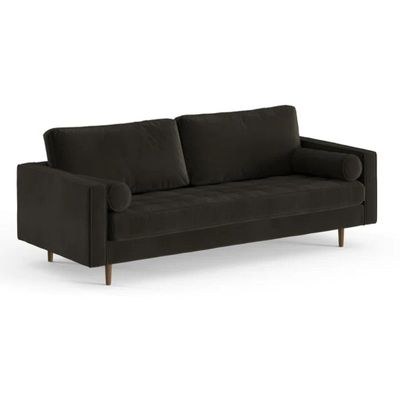 Geo 3 Seater Fabric Sofa| SMOKE - Image 3