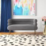 Demetrius 2 Seater Fabric Sofa| GREY
