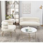 Demetrius 1 Seater Fabric Sofa| BEIGE
