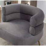Demetrius 1 Seater Fabric Sofa| GREY