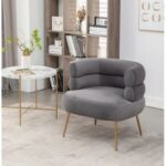 Demetrius 1 Seater Fabric Sofa| GREY