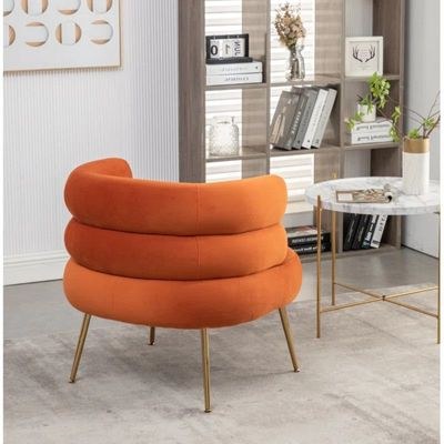 Demetrius 1 Seater Fabric Sofa| ORANGE - Image 5