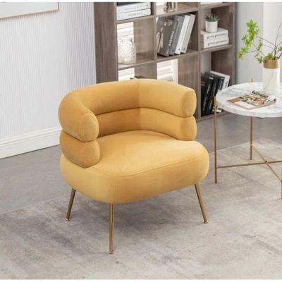Demetrius 1 Seater Fabric Sofa| YELLOW - Image 2