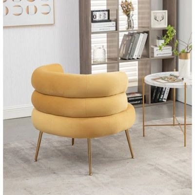 Demetrius 1 Seater Fabric Sofa| YELLOW - Image 3