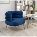 Demetrius 1 Seater Fabric Sofa| BLUE