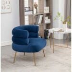 Demetrius 1 Seater Fabric Sofa| BLUE