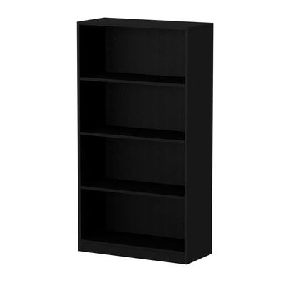 Mahmayi Wooden Storage Display Shelves 4-Tier Freestanding, Top Shelf for Decoration Ideal for Storing and Displaying your possessions - Black - Image 2