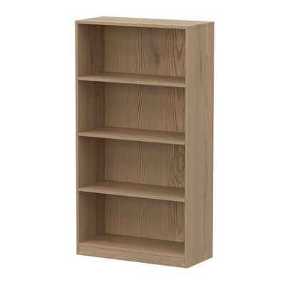 Mahmayi Wooden Storage Display Shelves 4-Tier Freestanding, Top Shelf for Decoration Ideal for Storing and Displaying your possessions - Light Imperia - Image 2