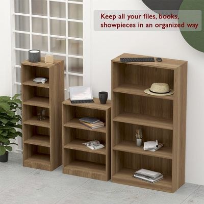 Mahmayi Wooden Storage Display Shelves 3-Tier Freestanding, Top Shelf for Decoration Ideal for Storing and Displaying your possessions - Zabrano - Image 4