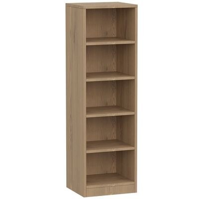 Mahmayi Wooden Storage Display Shelves 5-Tier Freestanding, Top Shelf for Decoration Ideal for Storing and Displaying your possessions - Light Imperia - Image 2