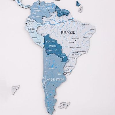 Enjoy The Wood 3D Wooden World Map Wall Decor, Aqua Travel Wall Art for Home and Office, Premium Gift Idea for Birthday, Housewarming and Special Occasions UAE – Aqua XL (200 x 120 cm) - Image 5