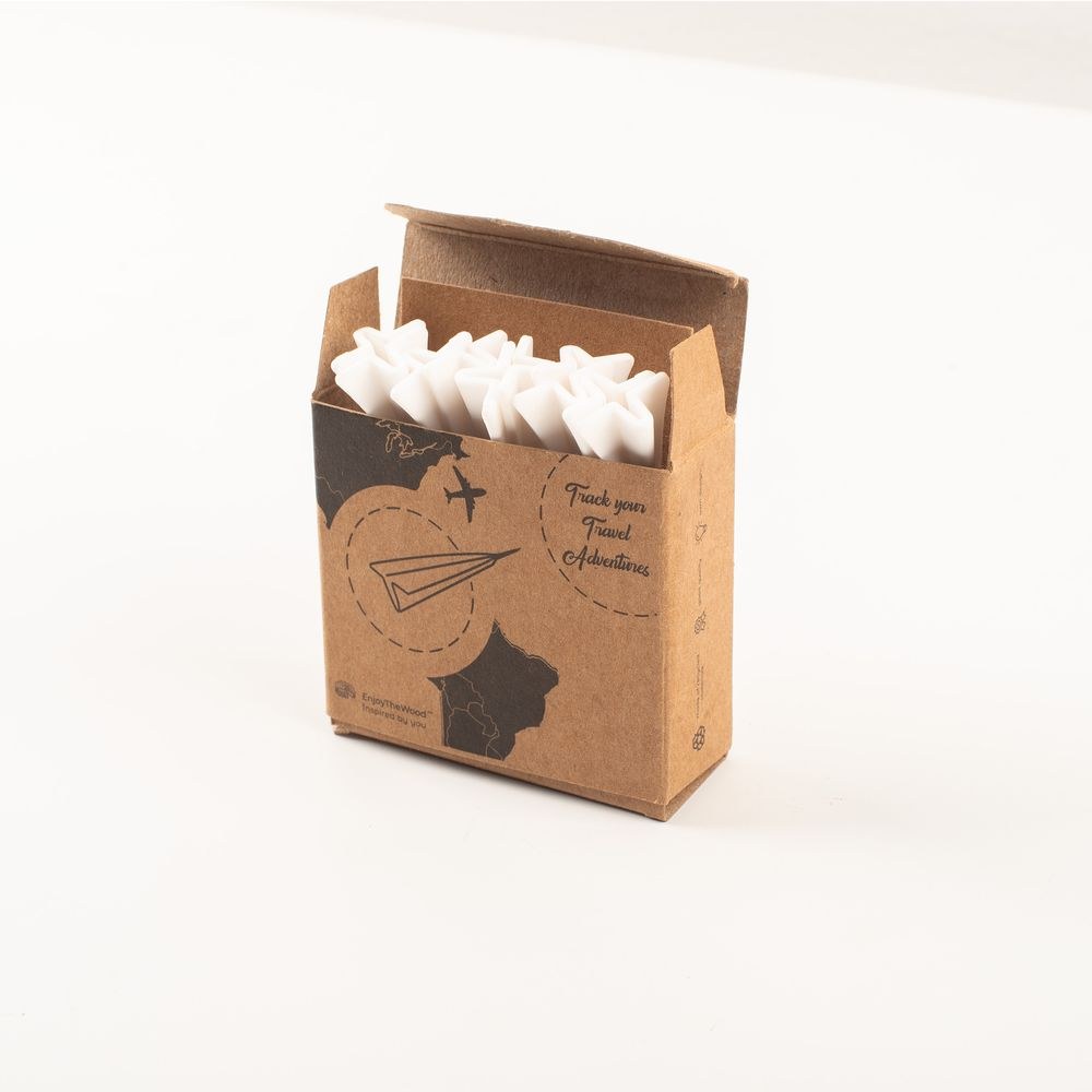 Enjoy The Wood Airplane Push Pins Set for Wooden World Map, Travel Route Marking Accessories for Wall Decor, Must-Have Add-On for Travelers and Gift Idea UAE - Image 3