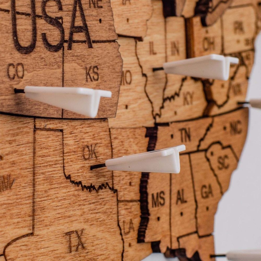 Enjoy The Wood Airplane Push Pins Set for Wooden World Map, Travel Route Marking Accessories for Wall Decor, Must-Have Add-On for Travelers and Gift Idea UAE - Image 4