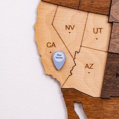 Enjoy The Wood Location Pins for Wooden World Map, Travel Marking Accessories for Wall Decor, Must-Have Add-On for Tracking Places and Adventures, Gift for Travelers UAE - Image 4