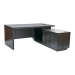 Tobago Workstation Office Table – 180 cm Coffee