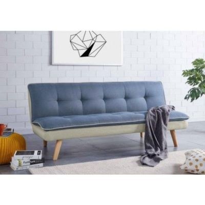 Sarantino 3 Seater Sofa Bed - Blue - Sofa Cum Bed