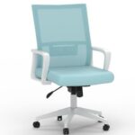 Mahmayi TJ HY-690W Medium Back Mesh Chair White