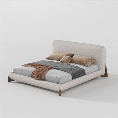 Luxury Bed from Plush and Wood -with Spring Mattress Queen Size 150*200 - Image 2