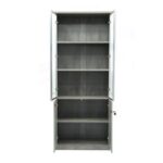 Jobari 4-Door Book Case with lock - Grey