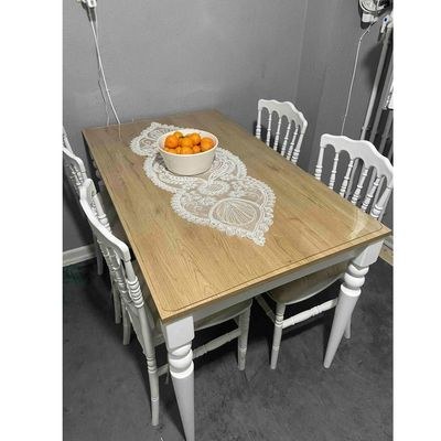 Home Canvas Classic Elegance Dining Table White and Walnut - Image 5