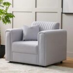 Kean 1-Seater Fabric Sofa - Grey - With 5-Year Warranty