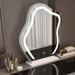 Vanity Table - Smart Cool Dressing Table Bluetooth Speaker Wireless Charger 120cm White