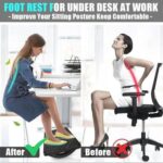 Mirfa Rocking Foot Rest with Manual Massage Rollers (Black)