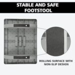 Mirfa Rocking Foot Rest with Manual Massage Rollers (Grey)