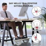 Mirfa Rocking Foot Rest with Manual Massage Rollers (Grey)