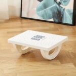 Mirfa Rocking Foot Rest with Manual Massage Rollers (White)