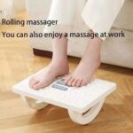 Mirfa Rocking Foot Rest with Manual Massage Rollers (White)
