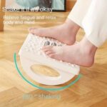 Mirfa Rocking Foot Rest with Manual Massage Rollers (White)