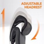 Premium Office Chair-Ergonomic Dynamic Backrest, Synchro Reclining, High-Back, Lumbar Support, Breathable Mesh-Adjustable Headrest, Seat Depth, Soft 4D Armrests-Aluminum Frame