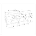 Maldiv 120 cm Corner TV Unit for TVs up to 55"