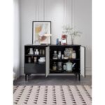 Elegant Black Sideboard 160cm Width