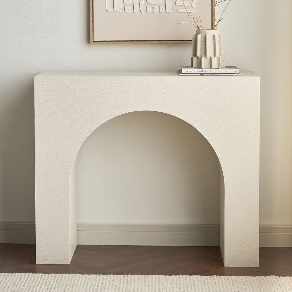 Design Box Arch Console Table- Ivory - Image 2