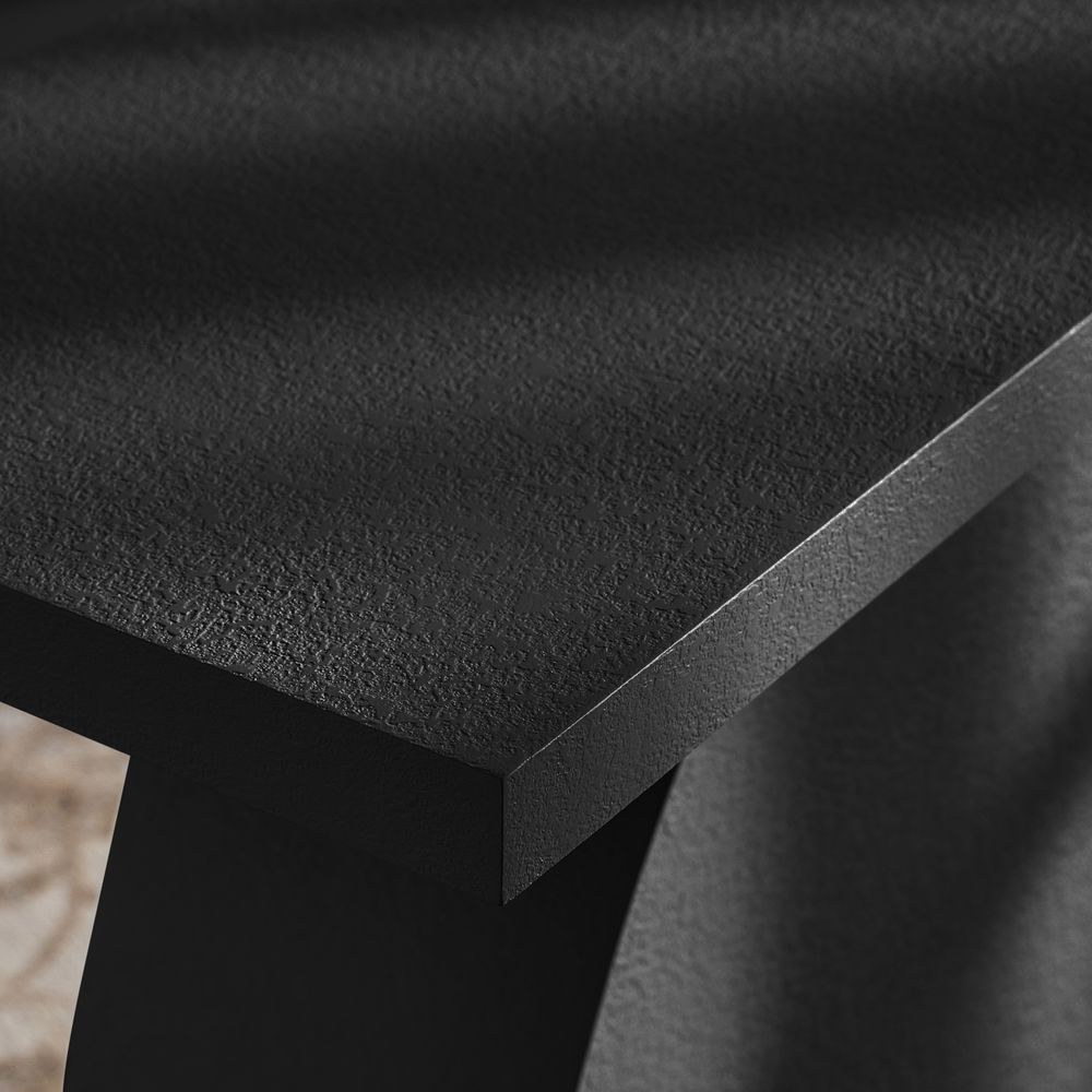 Design Box Circle Console Table- Black - Image 3