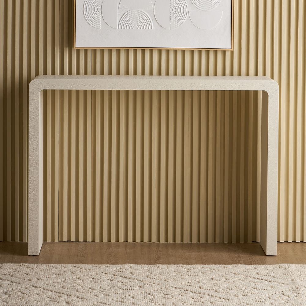 Design Box Edgy Console Table- Ivory - Image 2